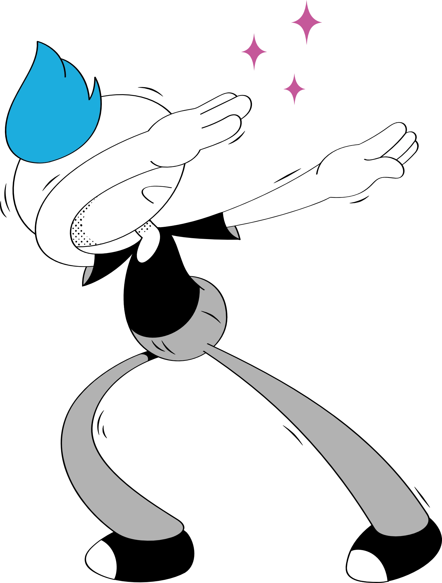 looney man dabbing